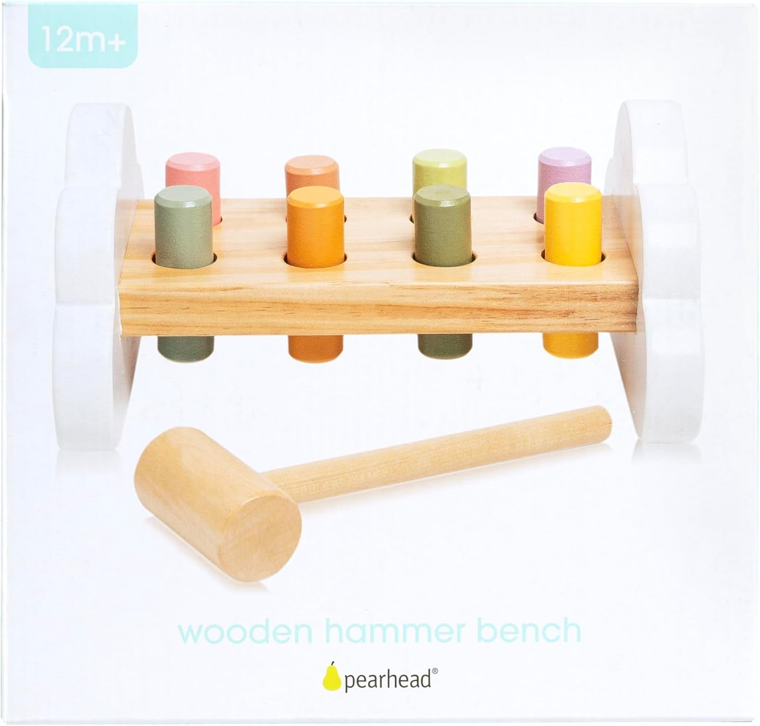 Montessori Hammer Bench, Must Have Baby, Toddler Stocking Stuffers, Pounding and Hammering Wooden Toy, Early Developmental Interactive Toddler Toys for Ages 1+ Years