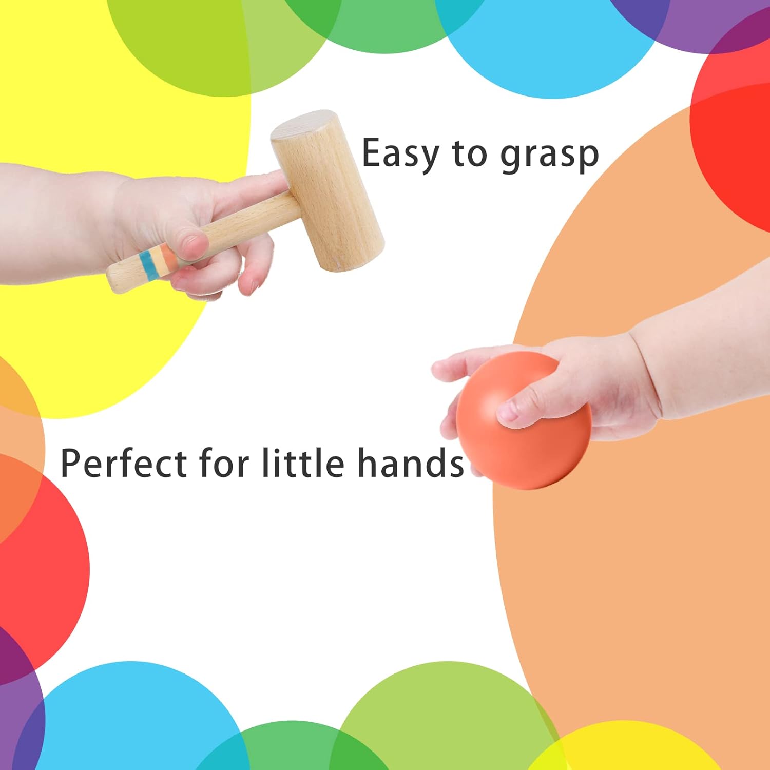 Montessori Ball Tracker, Award Winning Durable Pound a Ball Drop Toy, Early Developmental Montessori Toys, Wooden Toys for Toddlers 1-3 Year Old - Great Birthday Gift