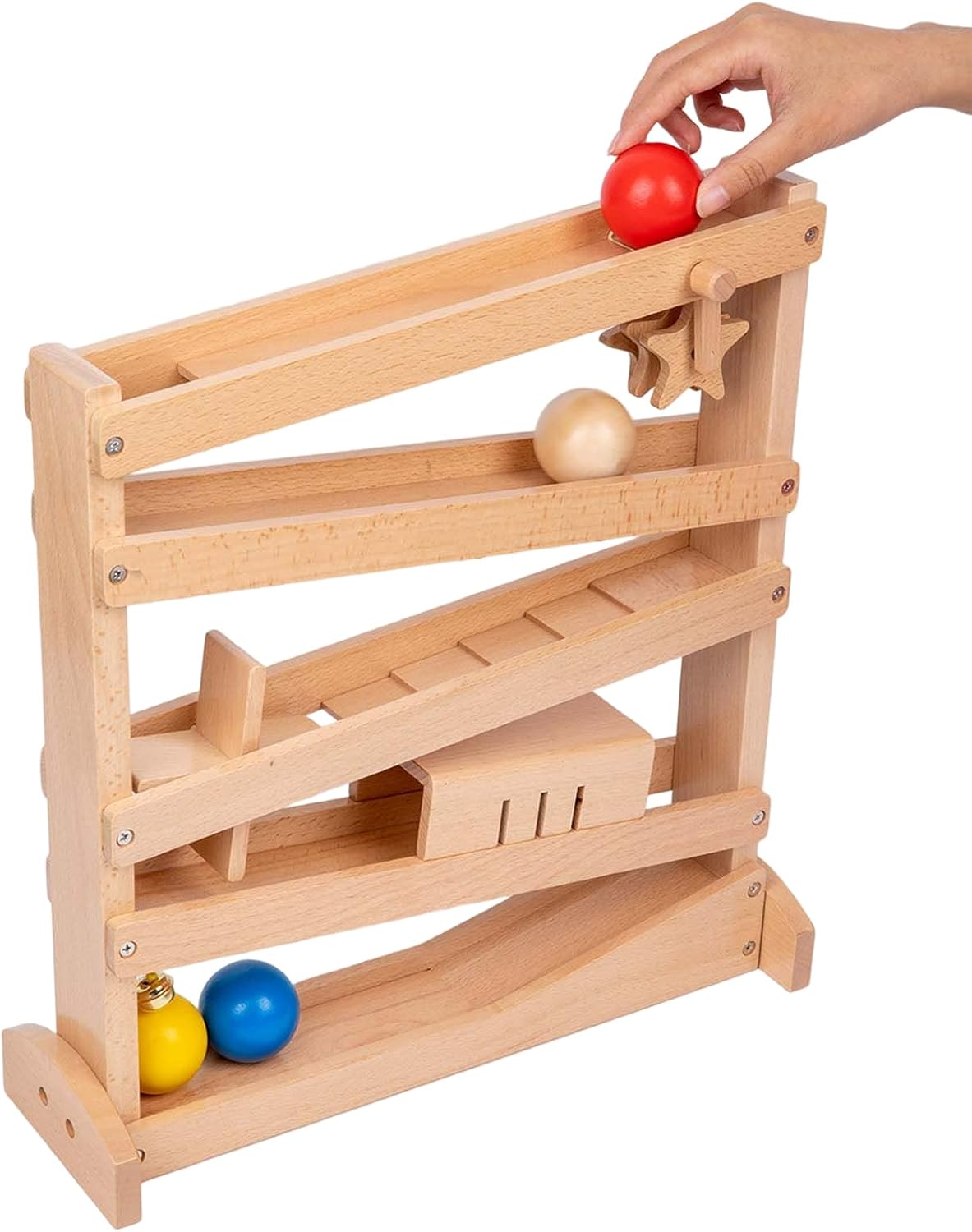 Tracker Ball Drop Toys Wooden Toys for 1 2 3 Years Old Toddlers Montessori-Inspired Toys for Babies