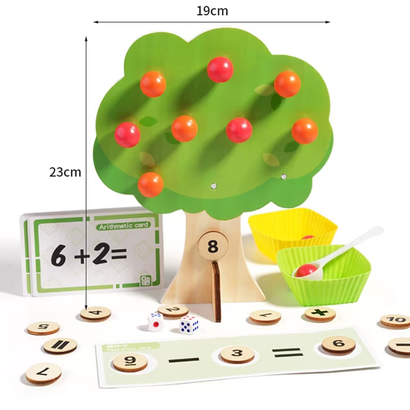 Kid Magnetic Math Counting Learning Toy Montessori Teaching Tool Mathematics Addition Subtraction Game Preschool Educational Toy