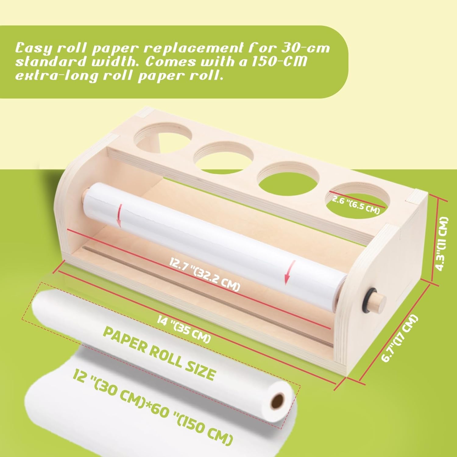 Kids Easel with Paper Roll Dispenser - Desktop Art Easel for Kids - Premium Purp