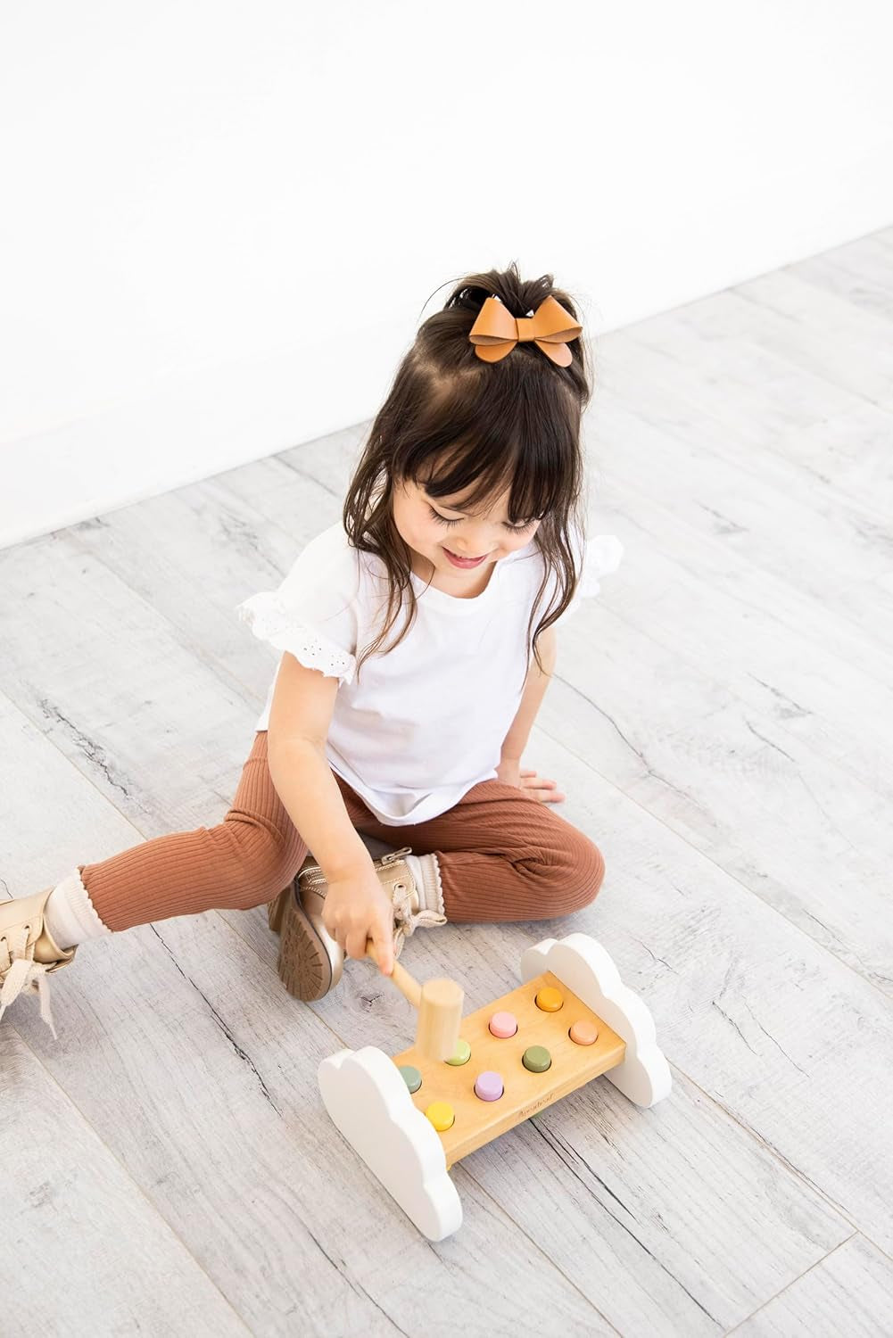 Montessori Hammer Bench, Must Have Baby, Toddler Stocking Stuffers, Pounding and Hammering Wooden Toy, Early Developmental Interactive Toddler Toys for Ages 1+ Years