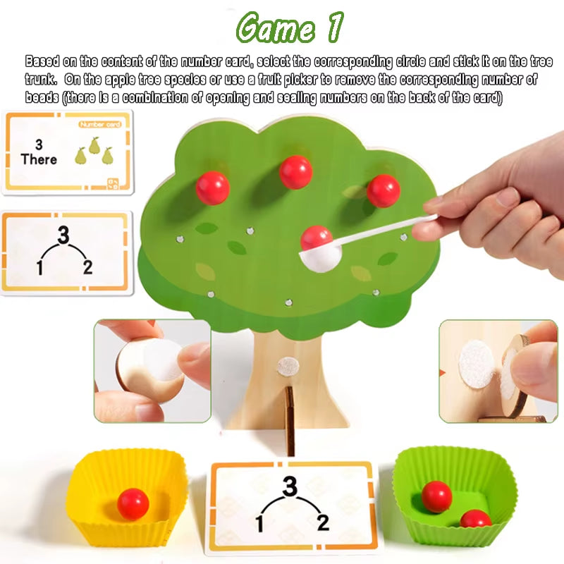 Kid Magnetic Math Counting Learning Toy Montessori Teaching Tool Mathematics Addition Subtraction Game Preschool Educational Toy