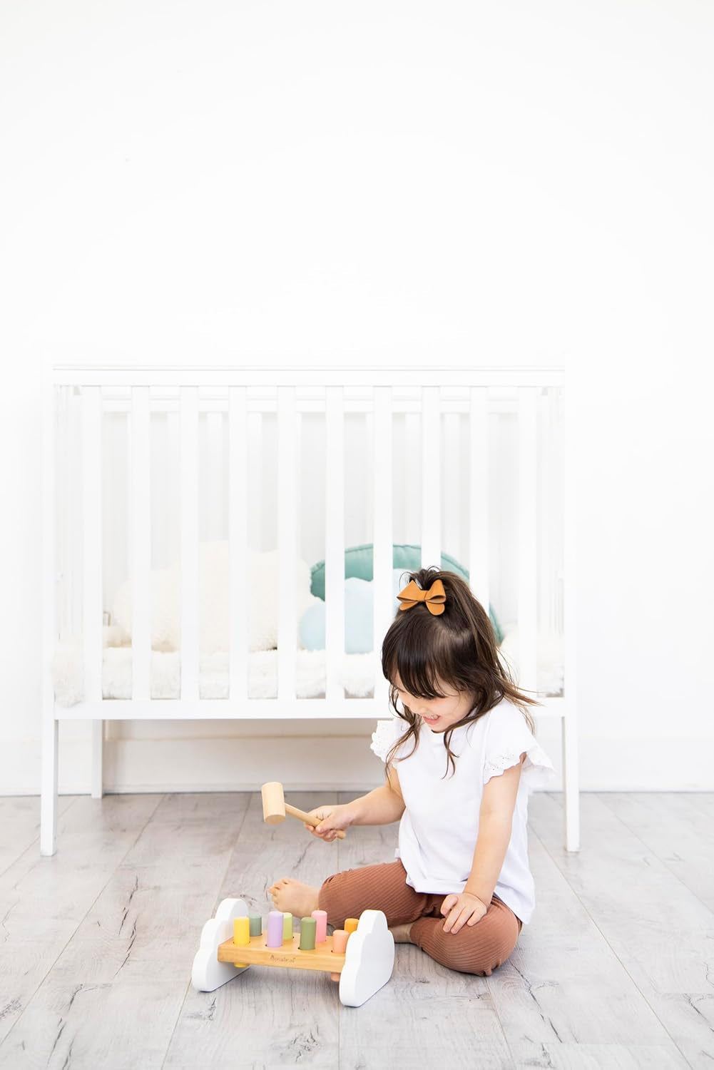 Montessori Hammer Bench, Must Have Baby, Toddler Stocking Stuffers, Pounding and Hammering Wooden Toy, Early Developmental Interactive Toddler Toys for Ages 1+ Years