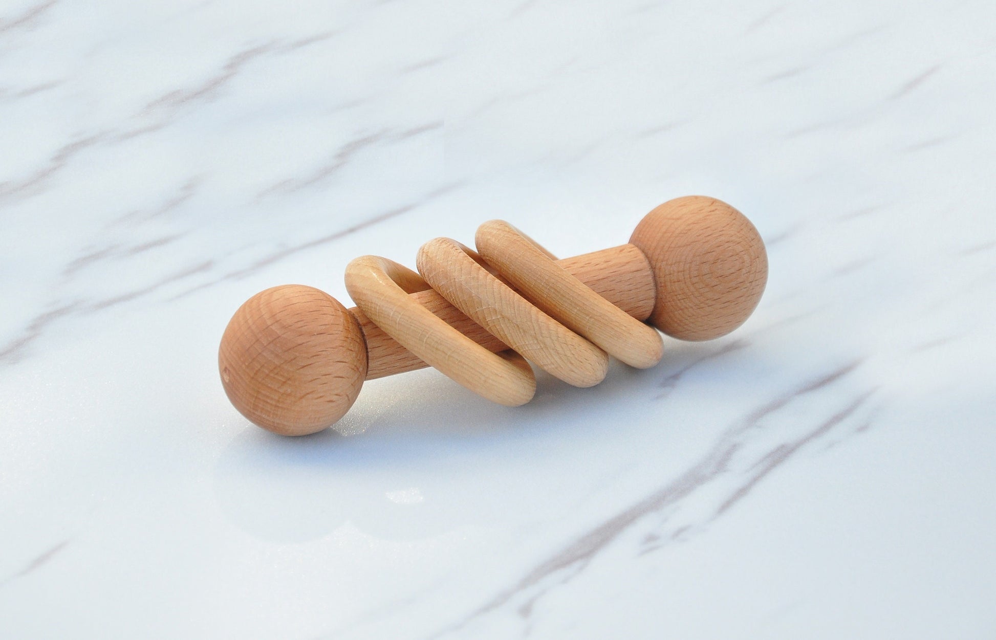 Montessori Wooden Baby Toy Set – Rolling Drum, Interlocking Discs, Object Box, Egg in Cup, Bell Cylinder